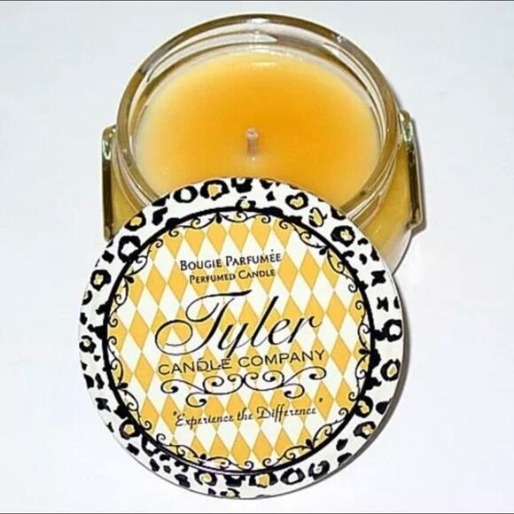 UNUSED Tyler Candle ORANGE VANILLA Jar, Single Wick NEW - Picture 4 of 5